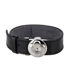 Louis Vuitton Black Leather Good Luck Bracelet