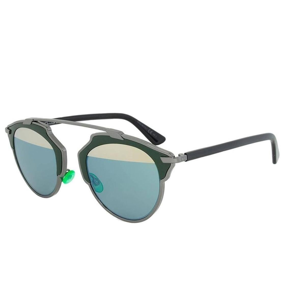 DIOR So Real Ruthenium and Dark Green Sunglasses (I1A82)