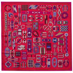 Hermes Scarf "Carre" "Carré en Boucles" by Virginie Jamin 2016