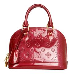 Louis Vuitton Red Monogram Vernis Mini Alma BB Crossbody Bag