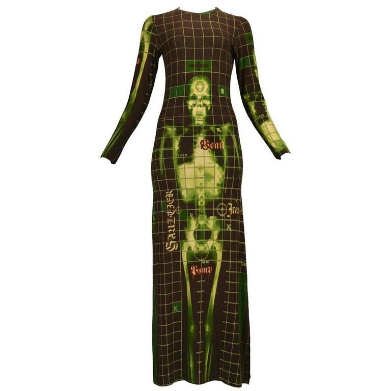 Jean Paul Gaultier Skeleton Dress at 1stDibs