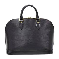 Retro Louis Vuitton Alma Black Epi Leather Hand Bag