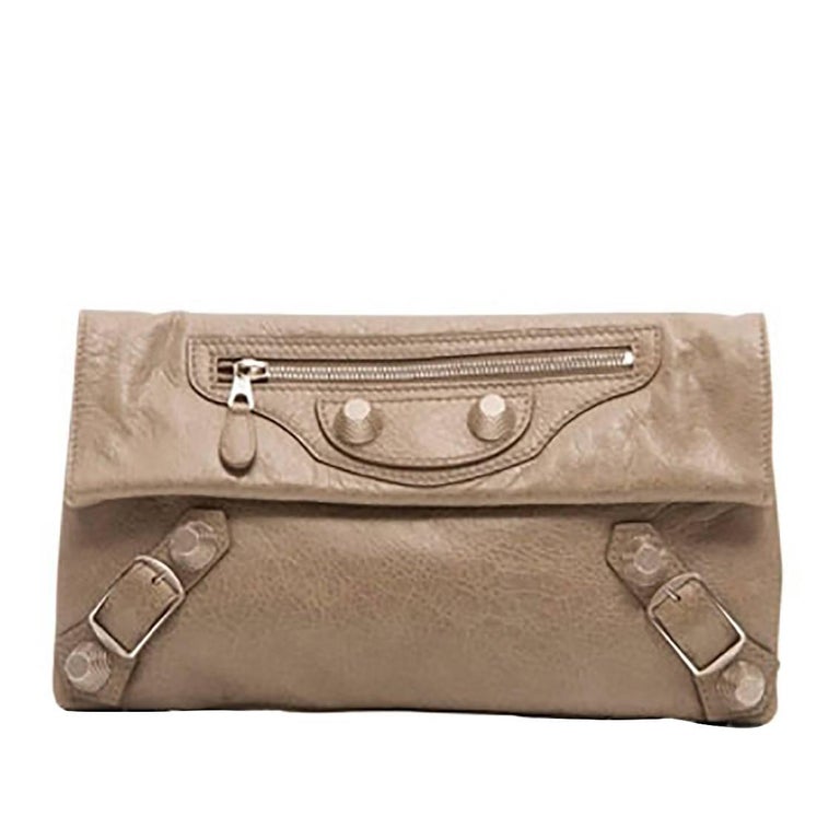 Balenciaga Silver and Grey Envelope Clutch at 1stDibs balenciaga