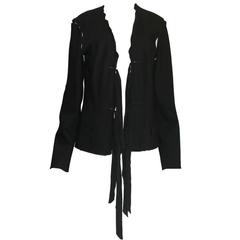 Gorgeous YSL Yves Saint Laurent by Tom Ford 2002 Black Evening Jacket