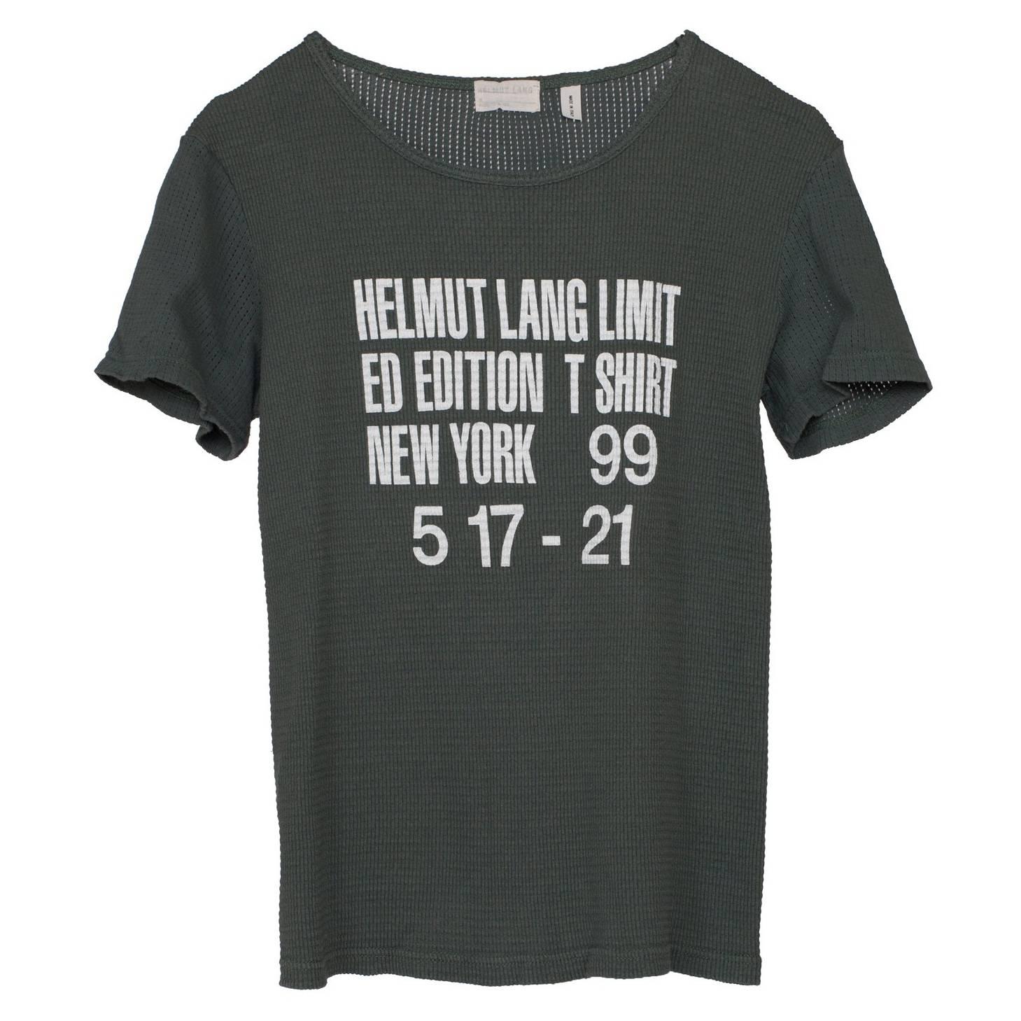 Helmut Lang Limited Edition T shirt 1999 For Sale