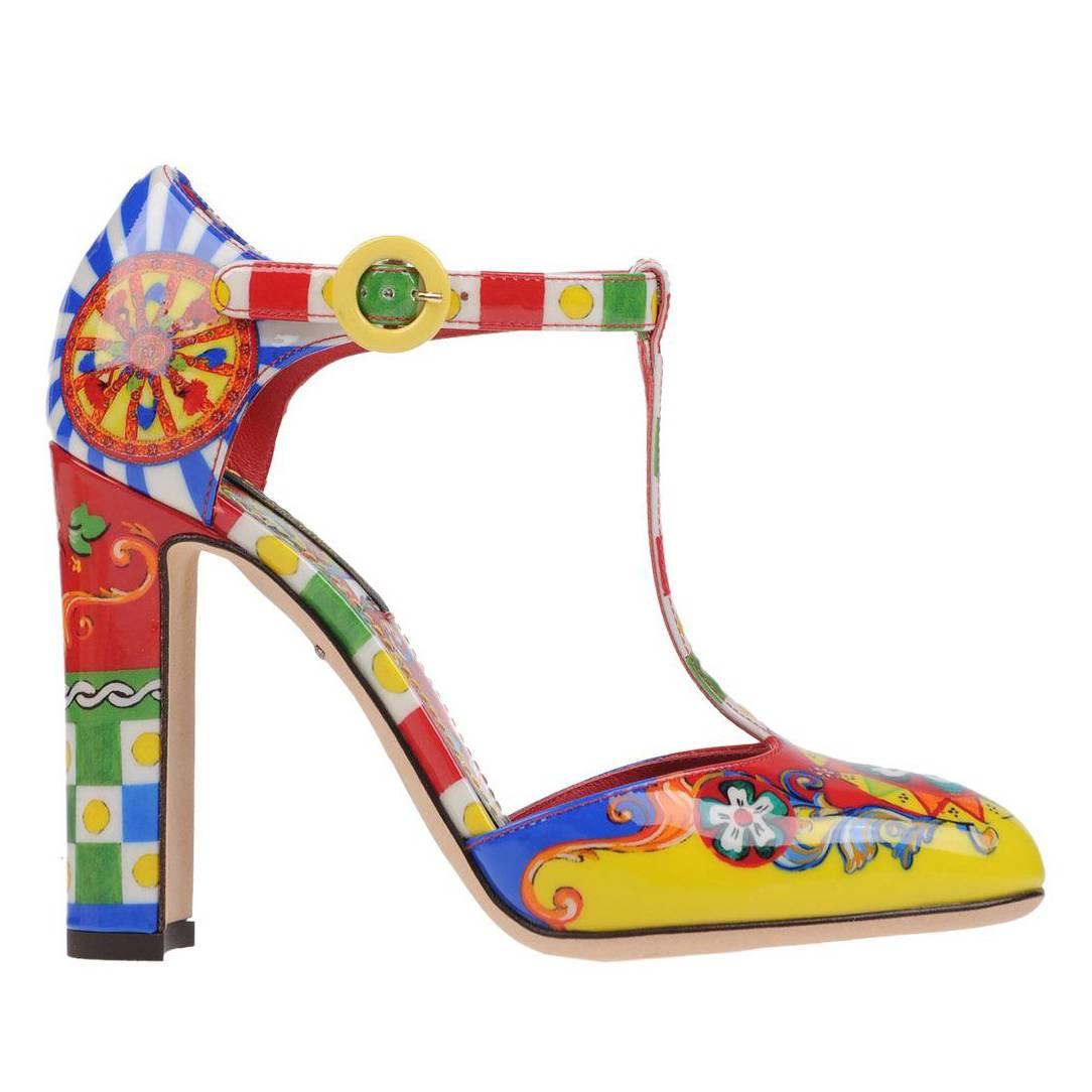 Dolce & Gabbana NEW & SOLD OUT Runway Multi Color Pumps in Box