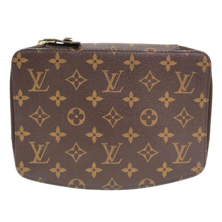 Louis Vuitton Monogram Men&#39;s Storage Jewelry Carryall Vanity Travel Bag Case at 1stdibs