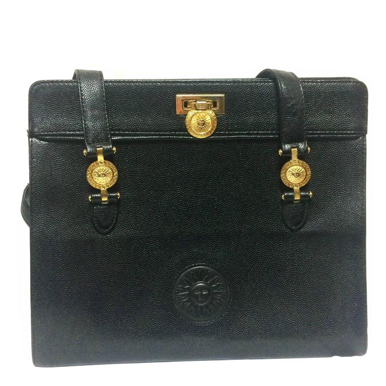 Gianni Versace Gianni Versace Bag Handbag Sunburst Calf Leather Ladies  Auction