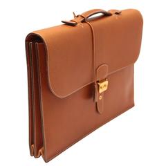 Hermes Sac A Depeches Tan