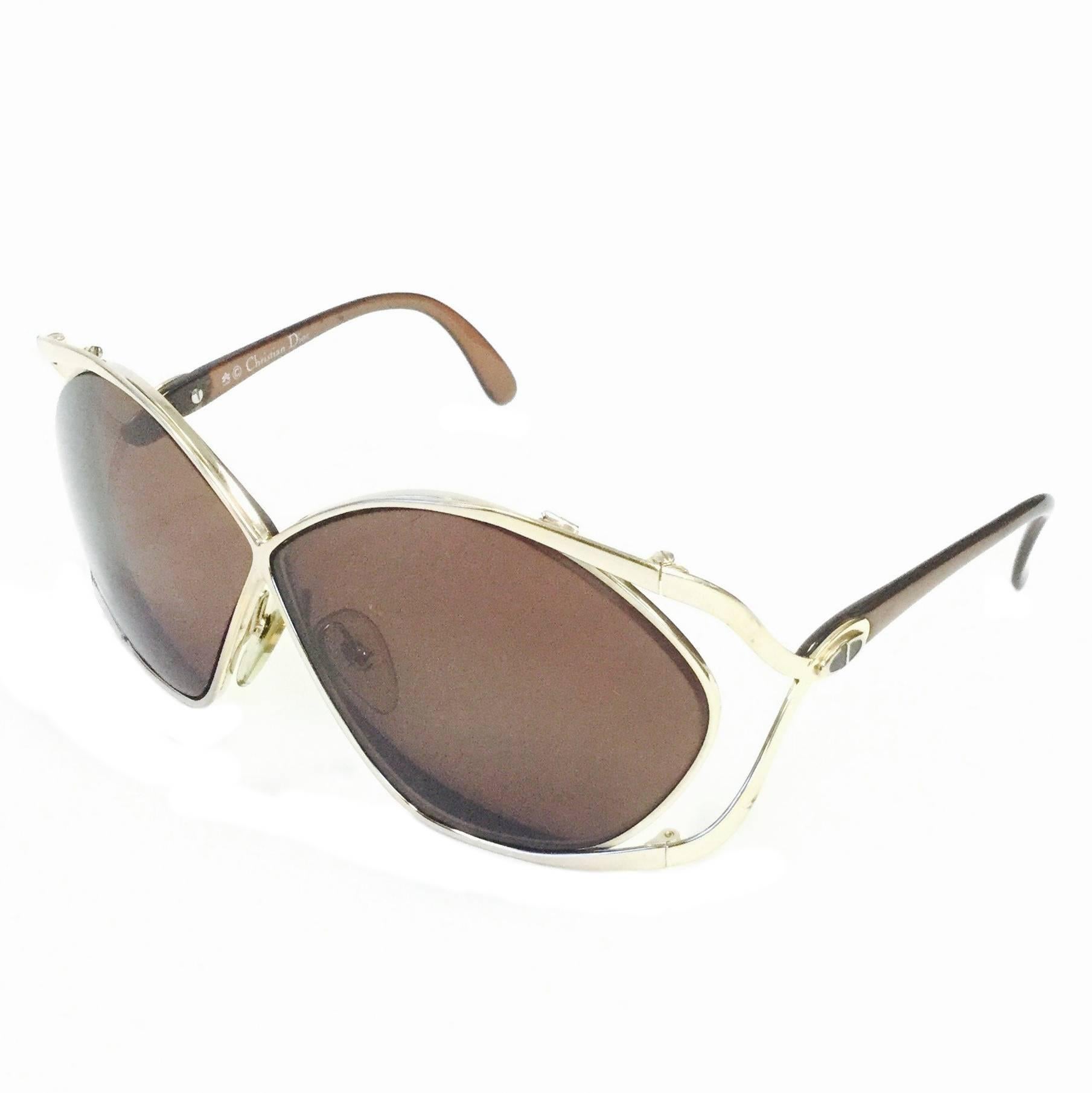 Christian Dior Butterfly Sunglasses Model 2056, 1980s  For Sale