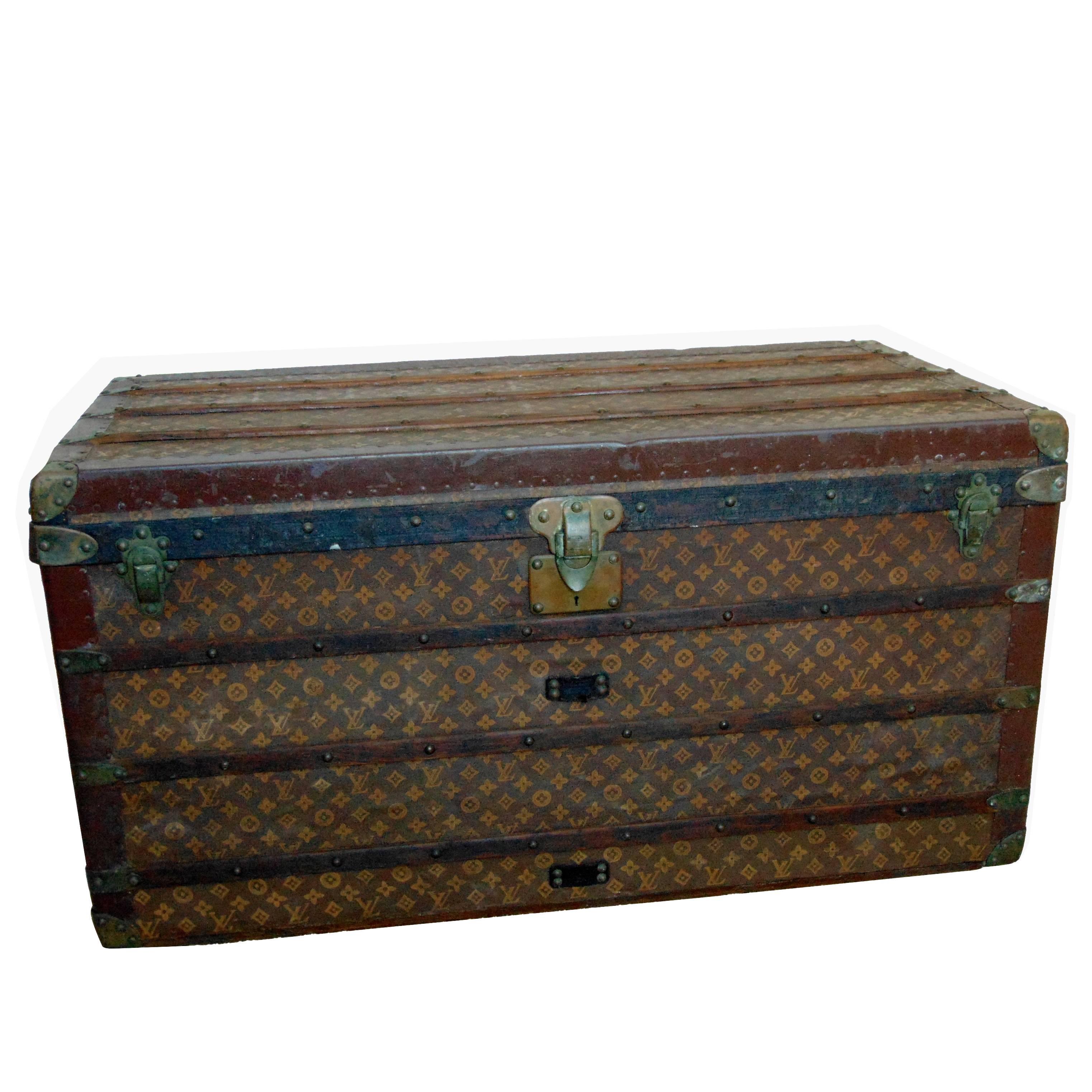 Louis Vuitton Monogram Extra Large Courier Steamer Trunk, 1906 