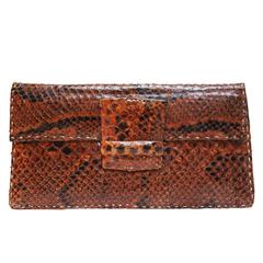 Vintage 1940s Snake Skin Clutch Bag