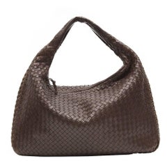 Bottega Veneta Medium Brown Intrecciato Leather Handbag