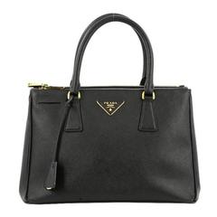 Prada Double Zip Lux Tote Saffiano Leather Small