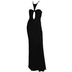 Robin Wright Penn's Heavenly Tom Ford Gucci FW 2004 Collection Black Gown! IT 46 11