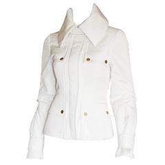 That Absolutely Heavenly Tom Ford Gucci FW 2003 White Parka Jacket! 44