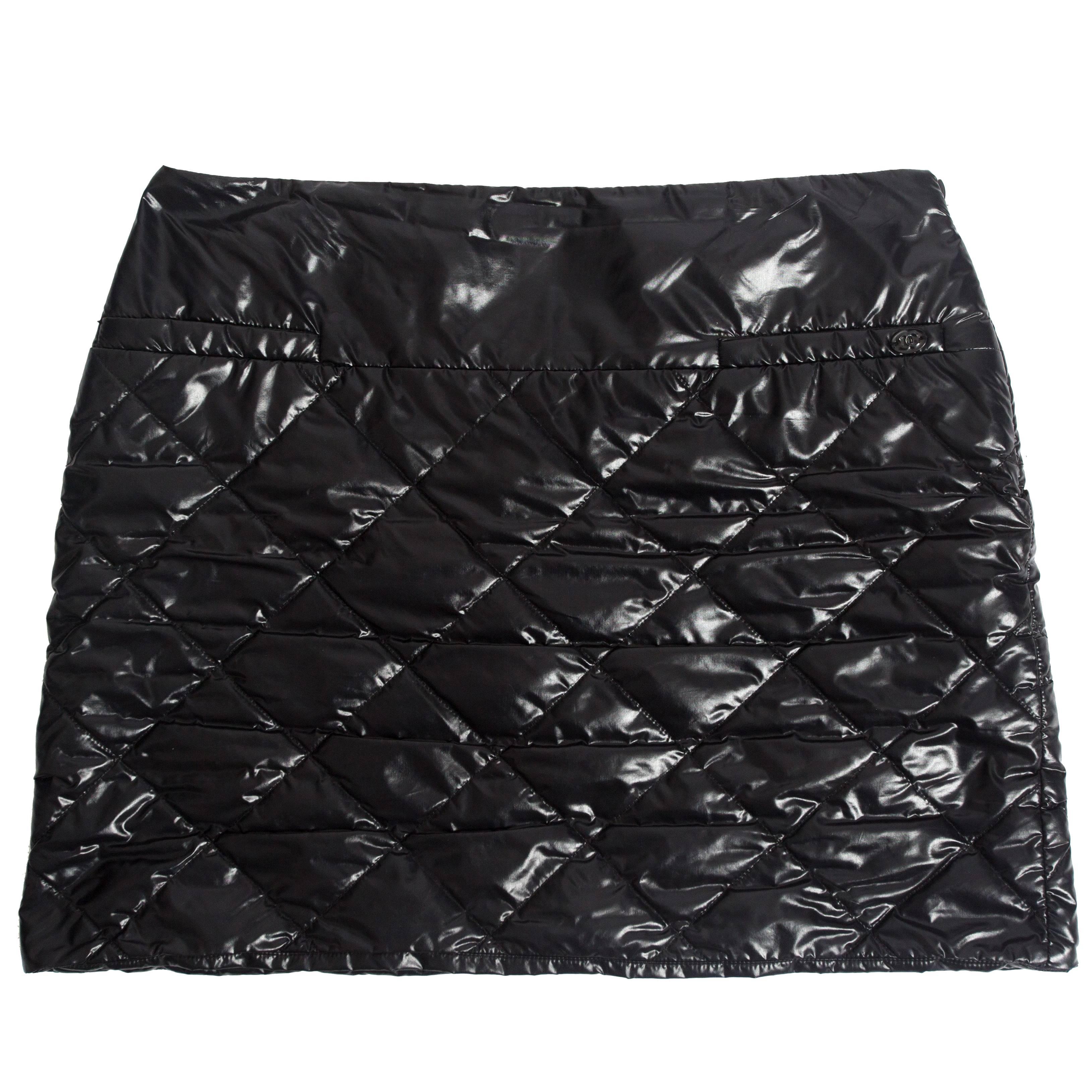 Chanel quilted nylon mini skirt, circa 2006