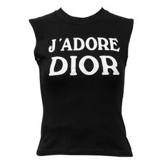 Vintage 1990's Iconic Christian Dior 'J'ADORE DIOR' Muscle T