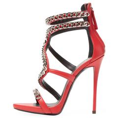 Giuseppe Zanotti NEW & SOLD OUT Red Evening Heels in Box