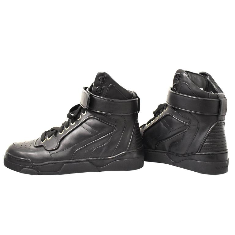Givenchy Black Leather High Top 