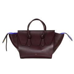 Celine Wine Calfskin Leather Small Tie Tote Bag rt. $3, 500