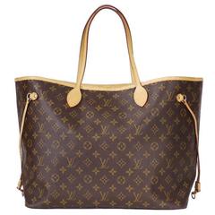 Louis Vuitton Monogram Neverfull Shopping Tote Bag GM