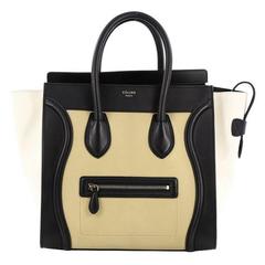 Celine Tricolor Luggage Handbag Leather Mini 1
