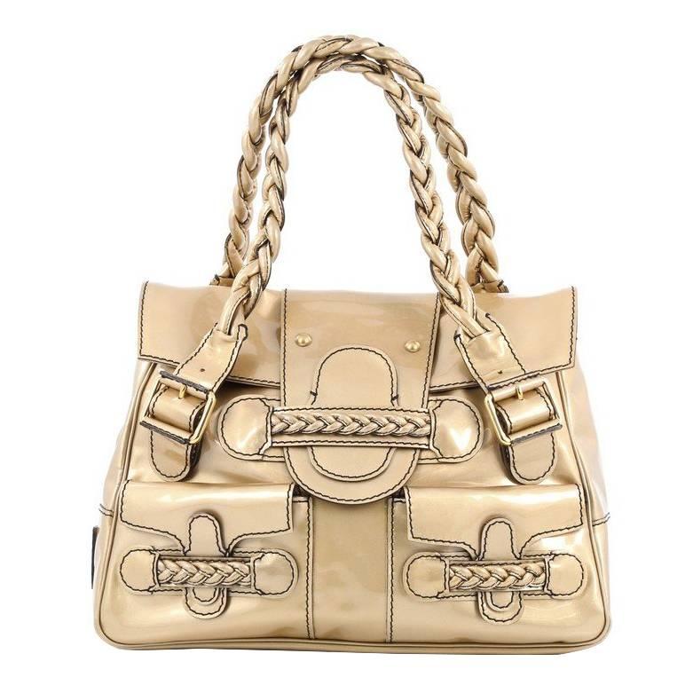 Valentino Histoire Satchel Patent