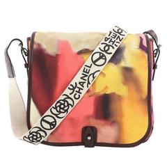 Chanel Limited Edition Flower Power Messenger Multicolor Printed Nubuck
