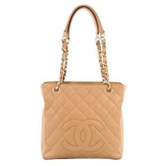 Chanel Petite Shopping Tote Quilted Caviar