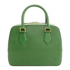 Louis Vuitton Sablon Green Epi Leather Hand Bag