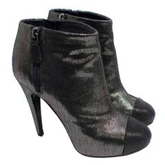 Chanel Metallic Ankle Boots 11