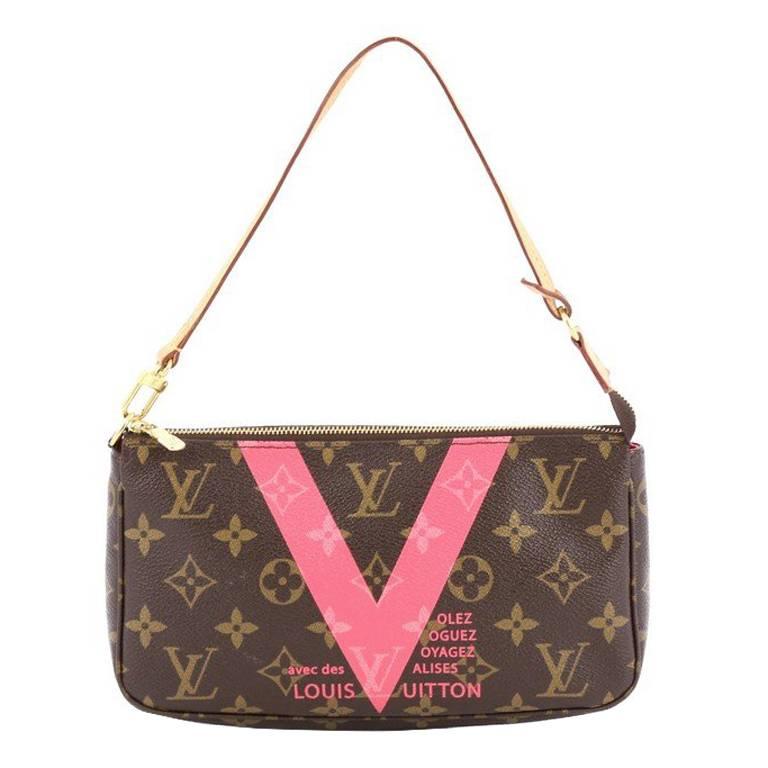 Louis Vuitton Pochette Accessoires Limited Edition Cities V Monogram Canvas