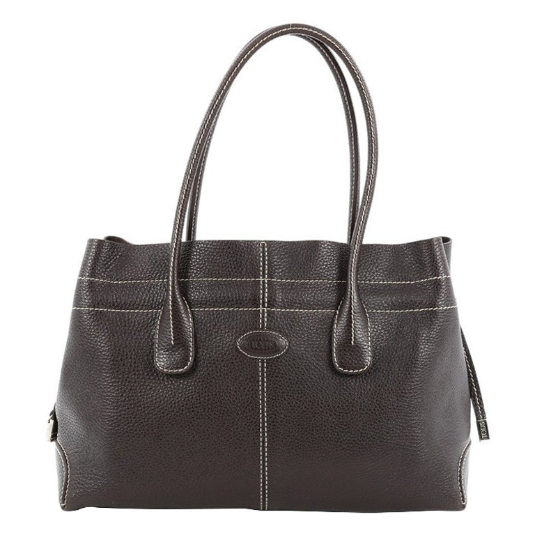 Tod's Classic D-Bag Tote Leather Small at 1stDibs | tods d bag 