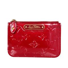 Louis Vuitton, Bags, Louis Vuitton Red Rouge Monogram Vernis Ludlow  Authentic Coin Purse Snap Closure