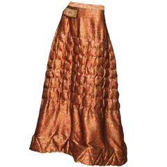 Vintage Yohji Yamamoto Quilted Silk Skirt