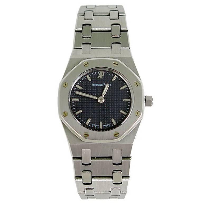 Audemars Piguet Ladies Royal Oak Stainless Steel Quartz Wristwatch For Sale