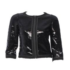 Iconic Chanel Sequin Jacket- The little black jacket 6