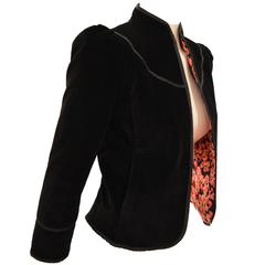 Rare1980s Diane Von Furstenberg Reversible Lipsticks Motif Night Jacket