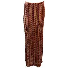 Missoni Multi Colored Metallic Maxi Skirt