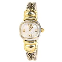 David Yurman Sterling & 14k Double Cable Watch 2