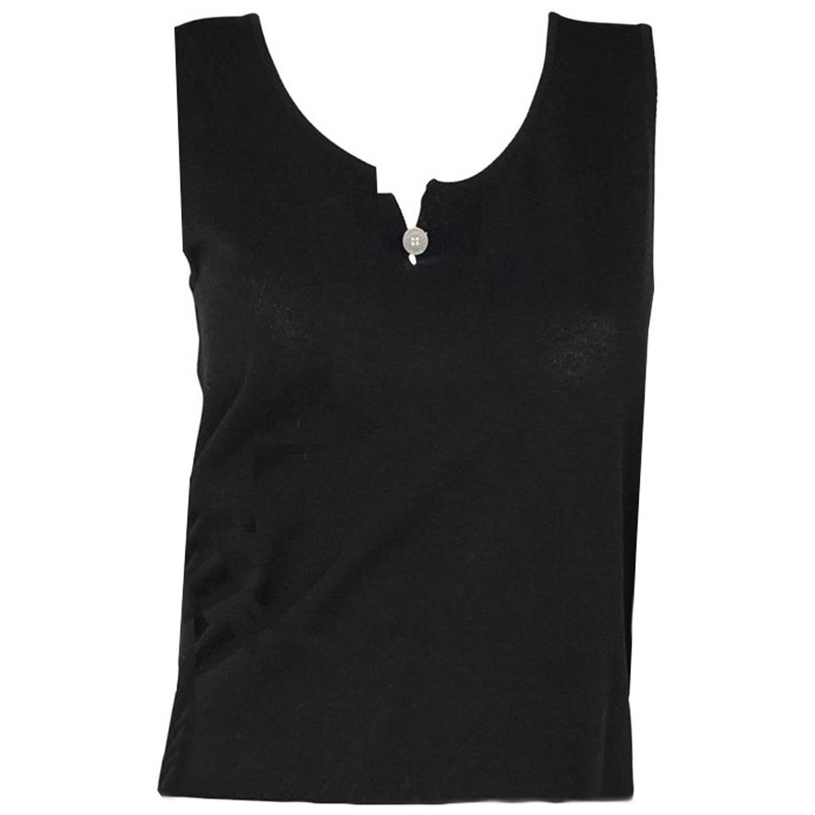 chanel sleeveless shirt