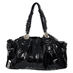 Black Chloe Patent Leather Shoulder Bag 11