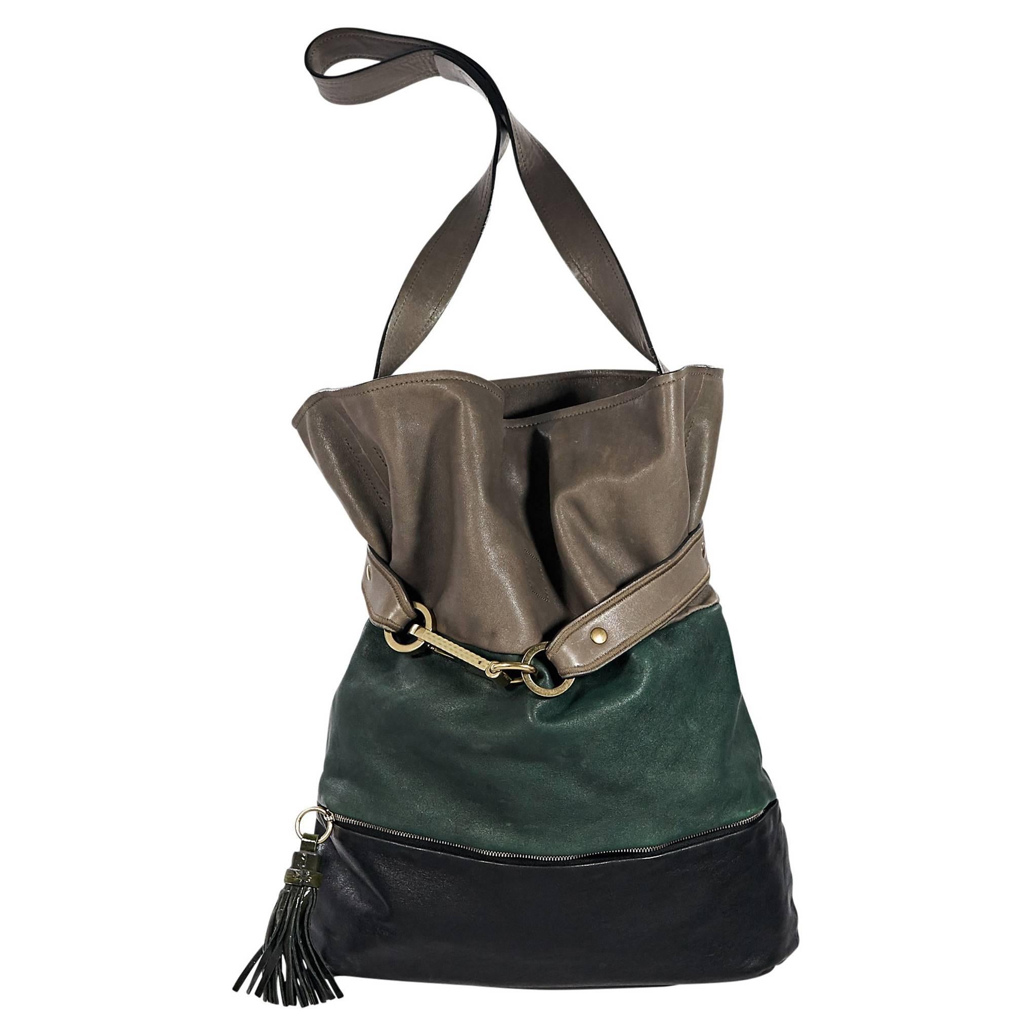 Chloe Leather Colorblock Bag