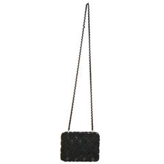 Chanel Black Evening Clutch - Velvet and Resin - CC Lock - Excellent ...