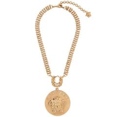 VERSACE GOLD PLATED CHAIN NECKLACE with MEDUSA