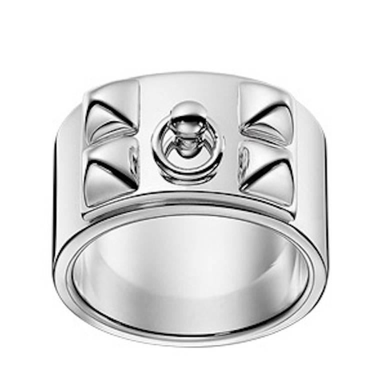Hermes Collier de Chien Ring Sterling Silver