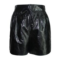 Softest Black Chanel Crinkled Leather Shorts