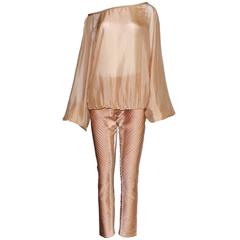 Amazing Gucci by Tom Ford SS 2004 Blush Silk Ensemble 5