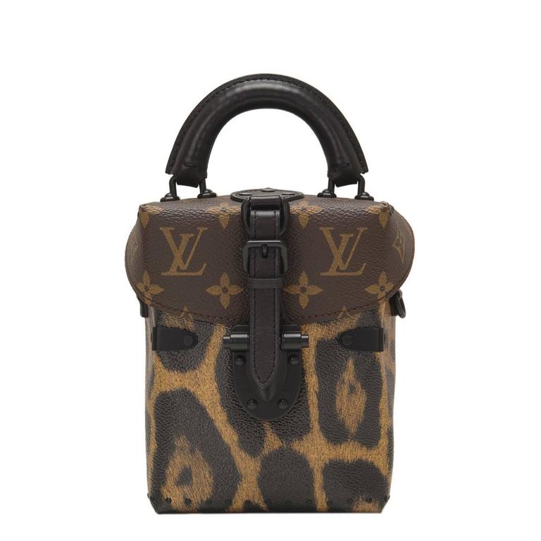 Louis Vuitton Monogram and Wild Animal Print Camera Box For Sale